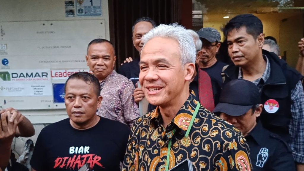 Ganjar Pranowo, menanggapi satu tahun pemerintahan Prabowo-Gibran (Ilham F./Suaranusantara).