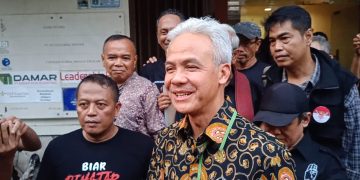 Ganjar Pranowo, menanggapi satu tahun pemerintahan Prabowo-Gibran (Ilham F./Suaranusantara).