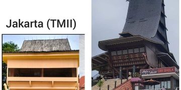 Perbedaan rumah adat Kepualaun Nias dari material beton (Dok ist)