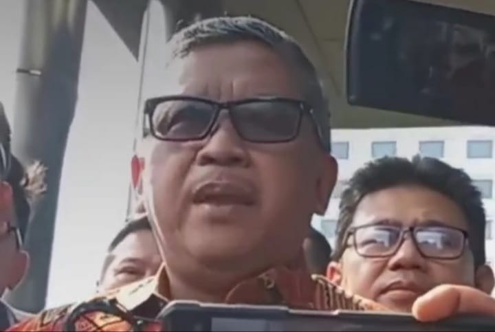 Hasto saat tiba di KPK untuk jalani pemeriksaan sebagai saksi atas kasus Harun Masiku pada Senin 10 Juni 2024 (instagram @pdiperjuangan)