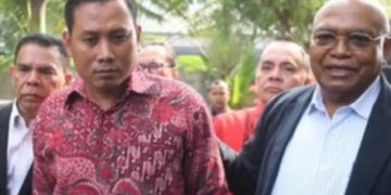 Staf Hasto, Kusnadi kemarin Rabu 19 Juni 2024 usai jalani pemeriksaan di KPK (instagram @tawon_rimba)