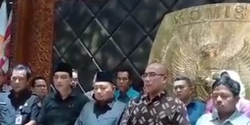 Hasyim Asy'ari usai dipecat sebagai Ketua KPU RI lantaran terjerat kasus asusila (instagram @forum.keadilan)