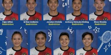 Atlet-atlet badminton kontingen Indonesia di Olimpiade Paris 2024 (instagram @badmintontalk_com)