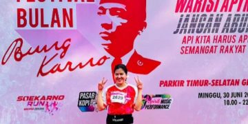 Arnita peserta Soekarno Run 2024 (dok suaranusantara.com)