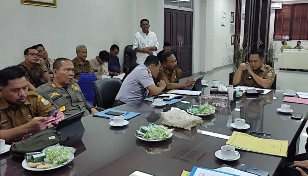 Pemkab Lebak rakor penanganan dampak galian pasir di Cimarga.(ist)