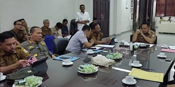 Pemkab Lebak rakor penanganan dampak galian pasir di Cimarga.(ist)