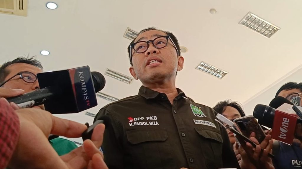 Ketua SC Muktamar PKB, Faisol Riza saat diwawancarai di kantor DPP PKB, Jakarta Pusat, pada Selasa (13/8/2024). (Ilham F/Suaranusantara)