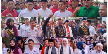 (Atas ke bawah) Hasbi - Amir, Sanuji - Fajar dan Dede - Virnie.(SuaraNusantara/Def)