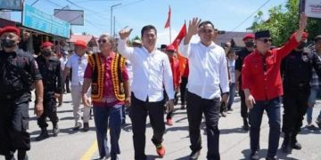 Pasangan Sokhiatulo Laia-Yusuf Nakhe Resmi Daftar Jadi Calon Bupati dan Wakil Bupati ke KPU Nias Selatan