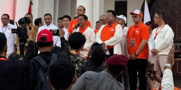 Pramono-Rano hadiri deklarasi damai Pilgub Jakarta 2024 di Kota Tua hari ini Selasa 24 September 2024 (instagram @pramonoanungw)