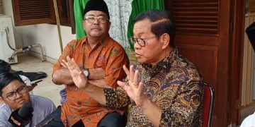 Cagub DKI Jakarta, Pramono Anung saat diwawancarai di Museum MH Thamrin, Jakarta Pusat, pada Selasa (3/9/2024). (Ilham F/Suaranusantara).