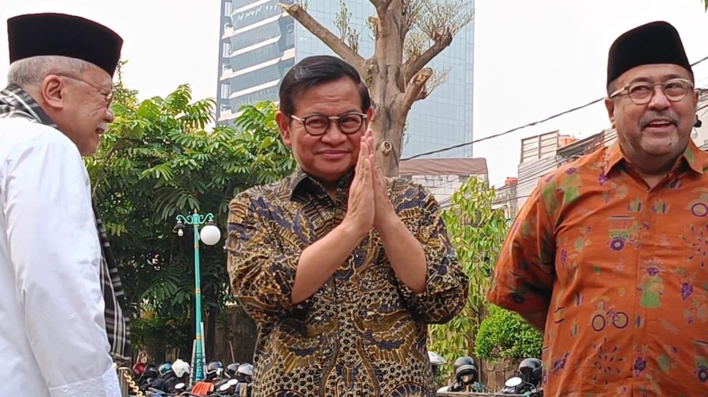 Cagub DKI Jakarta, Pramono Anung di Museum MH Thamrin, Jakarta Pusat, pada Selasa (3/9/2024). (Ilham F/Suaranusantara).