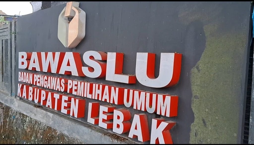 Badan Pengawas Pemilu (Bawaslu) Lebak.(SuaraNusantara/Def)