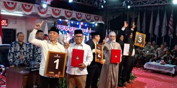 Pasangan cabup dan cawabup Lebak.(SuaraNusantara/Def)