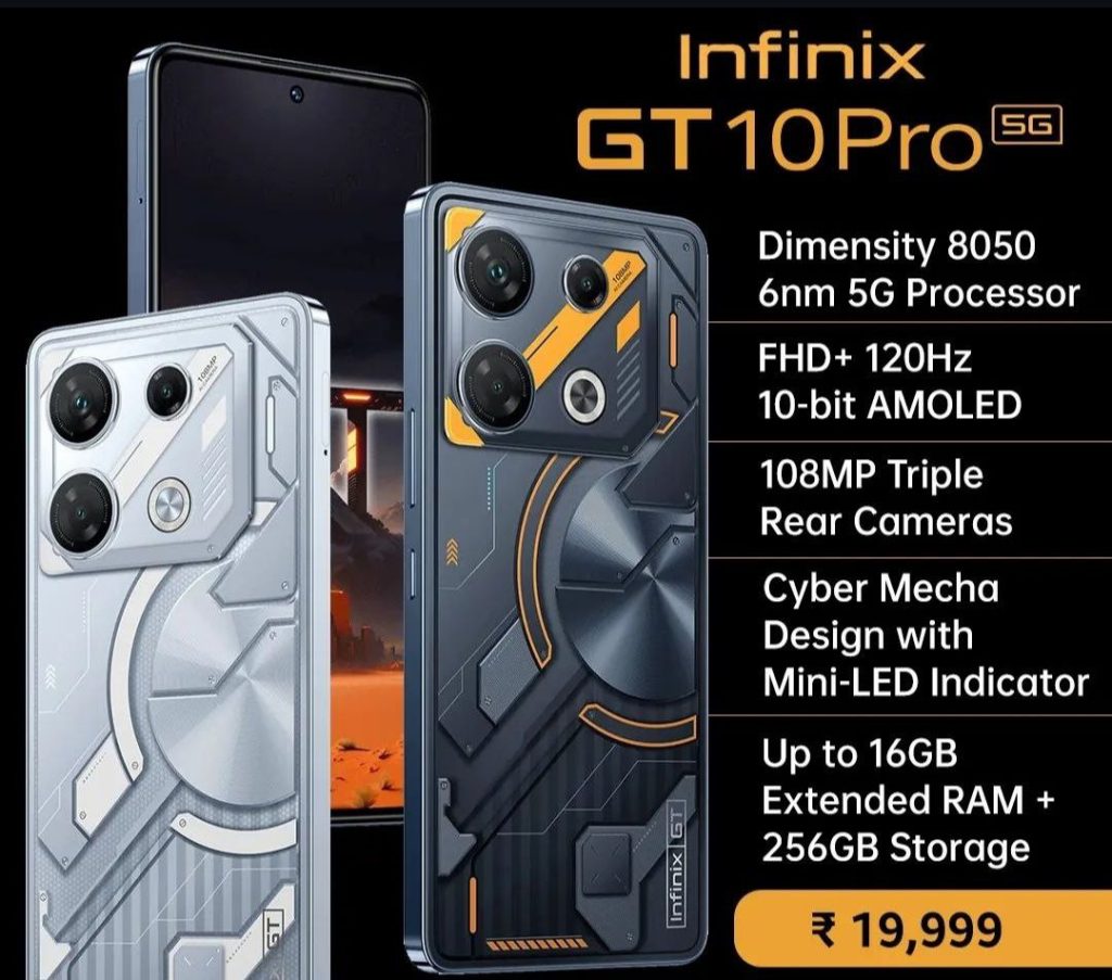 Spesifikasi Infinix GT 10 Pro
