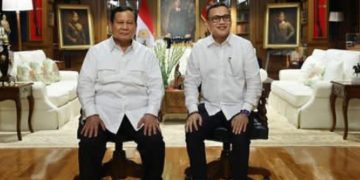 Abdul Kadir Karding salah satu nama yang bakal jadi menteri Prabowo berfoto bersama Presiden Terpilih 2024-2029 saat pembekalan di Hambalang (instagram @abdulkadirkarding)