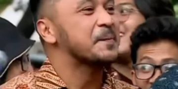 Giring Ganesha saat sambangi kediaman Prabowo pada Selasa 15 Oktober 2024 (instagram @laporan8garudatv)