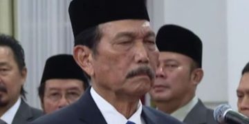 Luhut Binsar Pandjaitan ikut dilantik hari ini Senin 21 Oktober 2024 bersama 48 menteri lainnya dan lembaga selevel menteri oleh Prabowo (Instagram @ninja_perubahan)