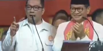 Ridwan Kamil dan Pramono Anung saat debat Pilgub Jakarta 2024 pada tadi malam Minggu 27 Oktober 2024 (instagram @laporan8garudatv)