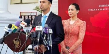 Raffi Ahmad saat usai dilantik sebagai Utusan Khusus Presiden RI Bidang Generasi Muda dan Pekerja Seni (instagram @raffinagita1717)