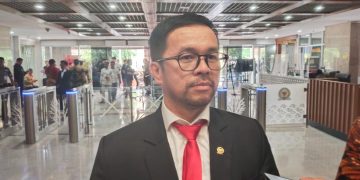 Marinus Gea usai pelantikan DPR RI periode 2024-2029 (Suaranusantara/Ilwan Nehe)