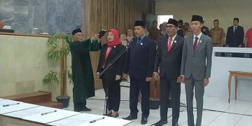 Pelantikan Pimpinan DPRD Kabupaten Lebak periode 2024-2029.(SuaraNusantara/Def)