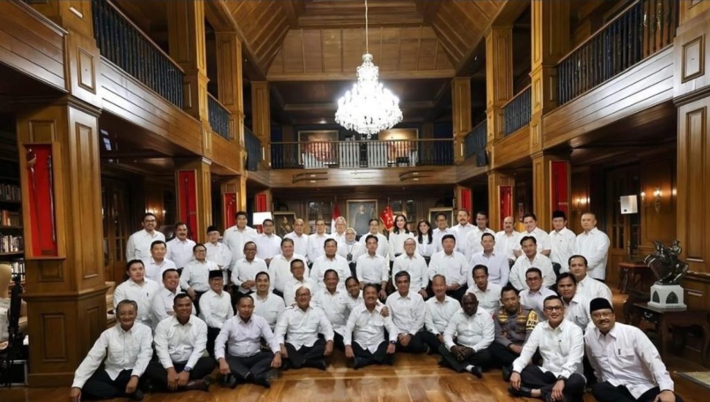 Prabowo Subianot berikan pembekalan ke calon menteri