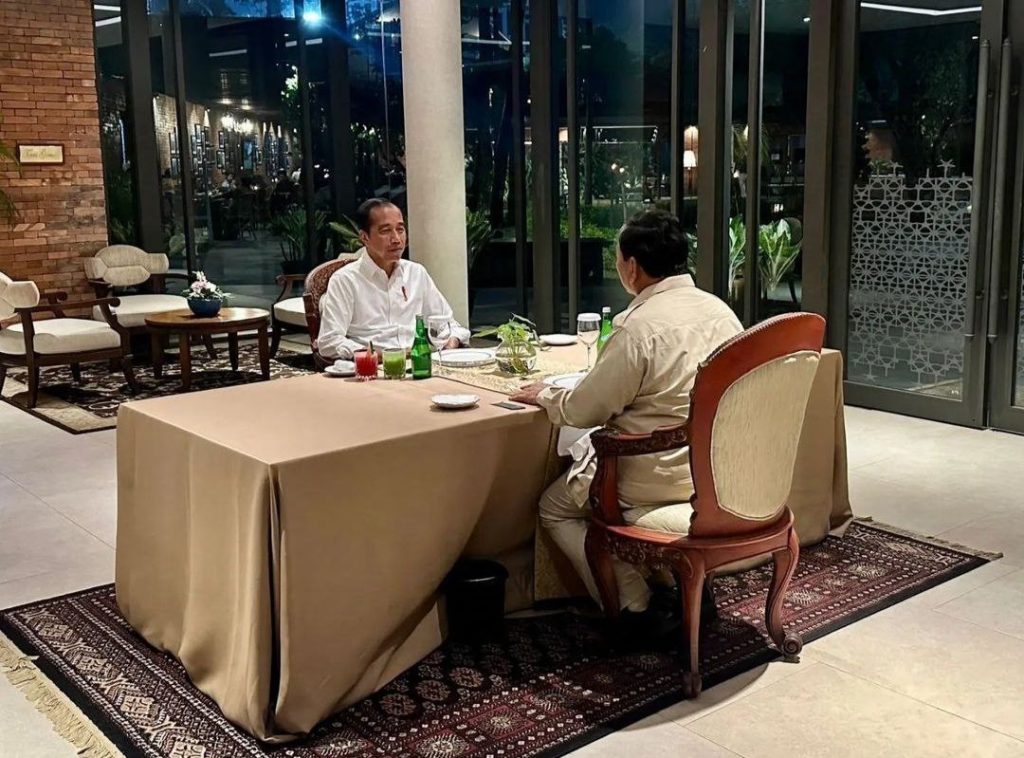Pertemuan Presiden Jokowi dengan Presiden Terpilih Prabowo Subianto di Plataran GBK