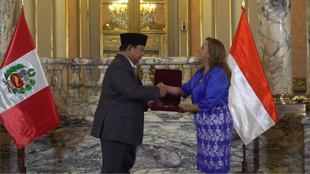 Prabowo Subianto dapat penghargaan Grand Collar of the Order of the Sun