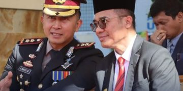 Kapolres Solok Selatan, AKBP Arief Mukti rumah dinasnya jadi sasaran penembakan Dadang Iskandar. Foto saat Kapolres tengah menghadiri acara Sumpah Pemuda ke 96 (instagram @humaspolressolokselatan)