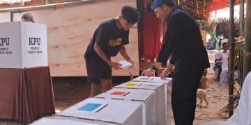 Simulasi pemungutan Pemilu 2024 di Desa Kanekes, Lebak. Suku Baduy minta perpanjang waktu untuk Pilkada (Def/SuaraNusantara)