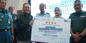 Bank Mandiri bantu pendidikan bagi putra-putri TNI/Polri (dok suaranusantara.com)