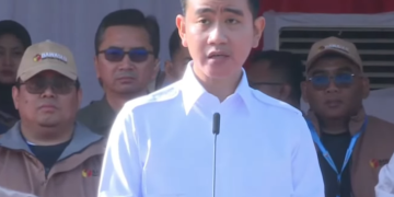 Wapres Gibran Rakabuming Raka saat di apel siaga masa tenang Pilkada di Monas
