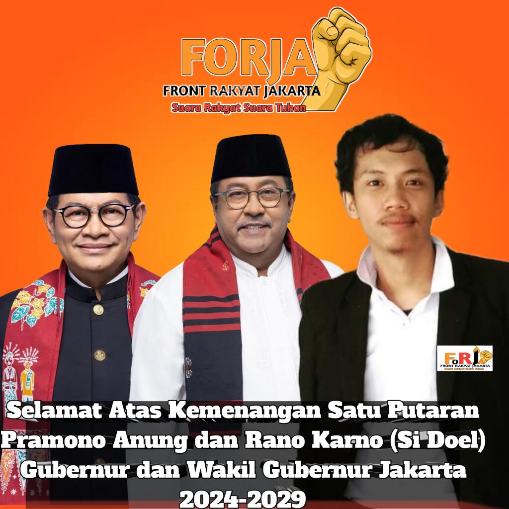 Ucapan FORJA ke Pram dan Rano