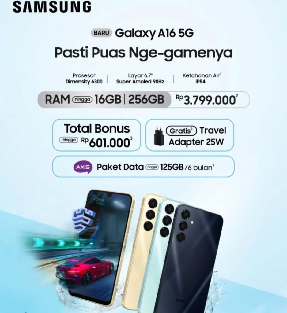 Samsung Galaxy A16: Ponsel Berkinerja Tinggi dengan Harga Terjangkau