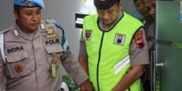 Aipda Robig resmi dipecat dan jadi tersangka kasus penembakan terhadap siswa SMK Semarang (instagram @semarangexplore)