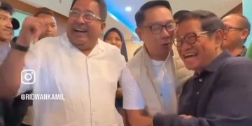 Kemesraan Ridwan Kamil bersama Pramono Anung-Rano Karno (instagram @ridwankamil)