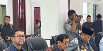 Marinus Gea saat kunjungan kerja di Kanwil Kumham Sumatarera Utara (Dok Suaranusantara/Panius Zagoto)