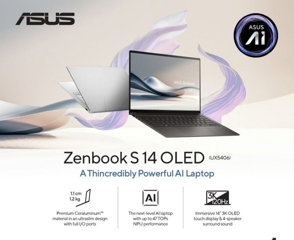 ASUS Zenbook S 14 OLED: Pengalaman Visual dan Audio yang Memukau