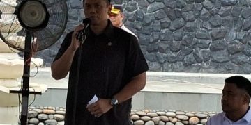 Menko Bidang Infrastruktur dan Pembangunan Kewilayahan Agus Harimurti Yudhoyono, di Bendungan Karian, Lebak.(SuaraNusantara/Def)