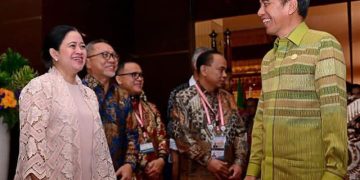 Puan Maharani saat bersama Jokowi di acara High Level Forum on Multi Stakeholder Partnershi 2024 (instagram @puanmaharanri)