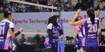 Proliga 2025 Jakarta Mandiri Livin' kalahkan Yogya Falcons (dok suaranusantara.com)
