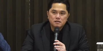 Erick Thohir konferensi perss benarkan Patrick Kluivert kandidat kuat menggantikan STY (Dok suaranusantara)