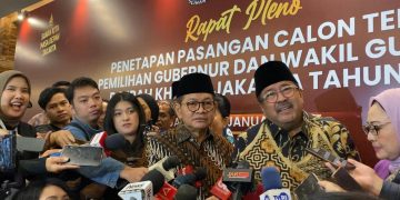 Pramono Anung-Rano Karno di Acara Penetapan Pemenang Pilkada Jakarta 2024 (Dok Suaranusantara.com)