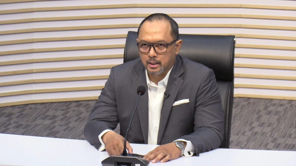 Juru Bicara KPK, Tessa Mahardika saat konferensi pers di gedung KPK, usia Hasto Kristiyanto diperiksa Jakarta Pusat, Senin (13/1/2025). (Ilham F/Suaranusantara).