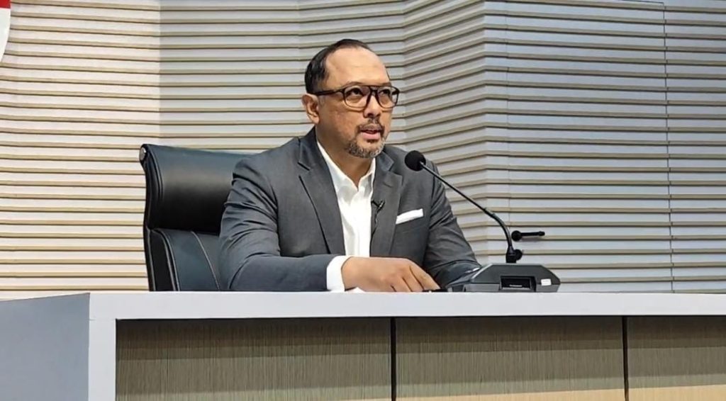 Juru Bicara KPK Tessa Mahardika konferensi pers usai Hasto Kristiyanto diperiksa (dok suaranusantara)