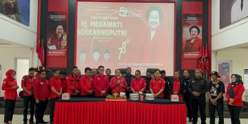 DPD PDI Perjuangan Provinsi Banten melakukan Tasyakuran HUT ke-78 Ketua Umum PDI Perjuangan Megawati Soekarnoputri (Dok Istimewa)
