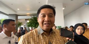 Maruar Sirait usai lantik pejabat PKP di Wisma Atlet, Kamis 30/2/25 (Dok Suaranusantara)