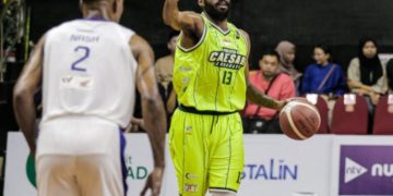 Dokumentasi pebasket Chrishon Reydell Briggs saat membela Pacific Caesar Surabaya.