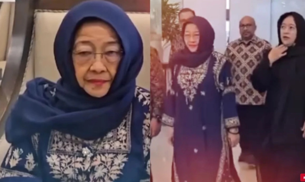 Megawati Sokearnoputeri saat umrah di Tanah Suci